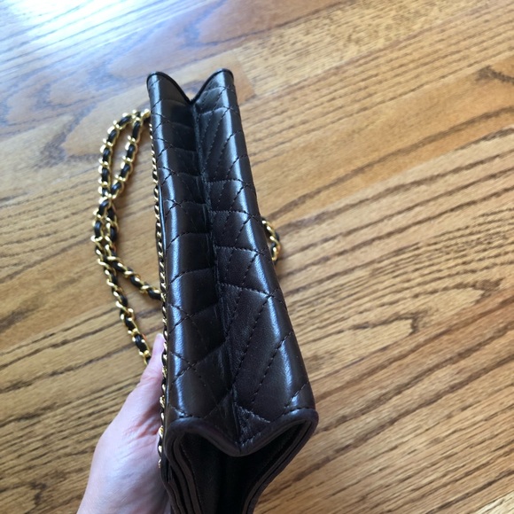 SISO Vintage Brown Quilted Leather Shoulder Bag - Picture 7 of 15